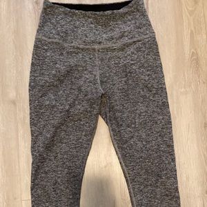 Dark grey leggings, high waisted. Super soft material, good condition!